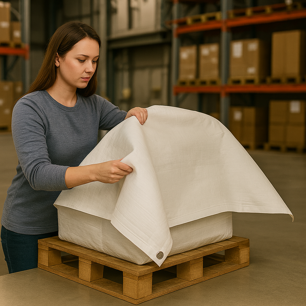 200gsm White Polyethylene Tarpaulin – Light Pass Waterproof Cover for Market Stalls & Work Zones