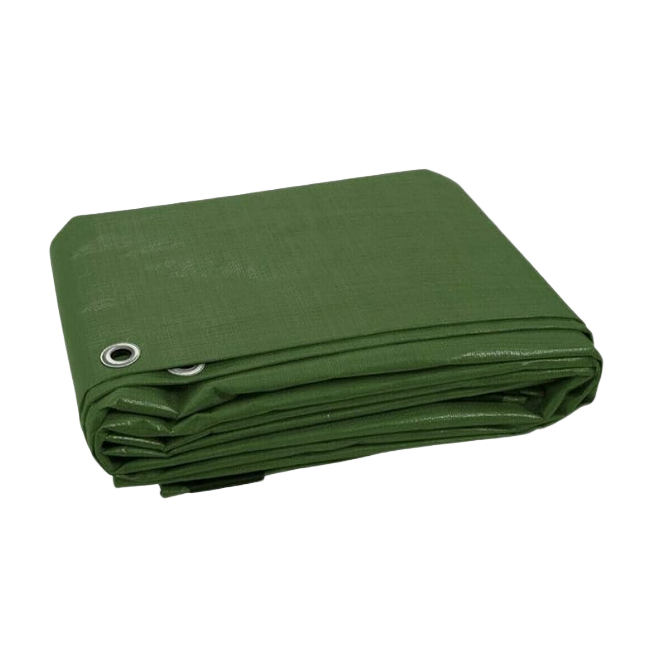 Ultra Tough 90gsm Green Universal PE Waterproof Tarpaulin β Tearproof, UV Shield & Rustproof Eyelets