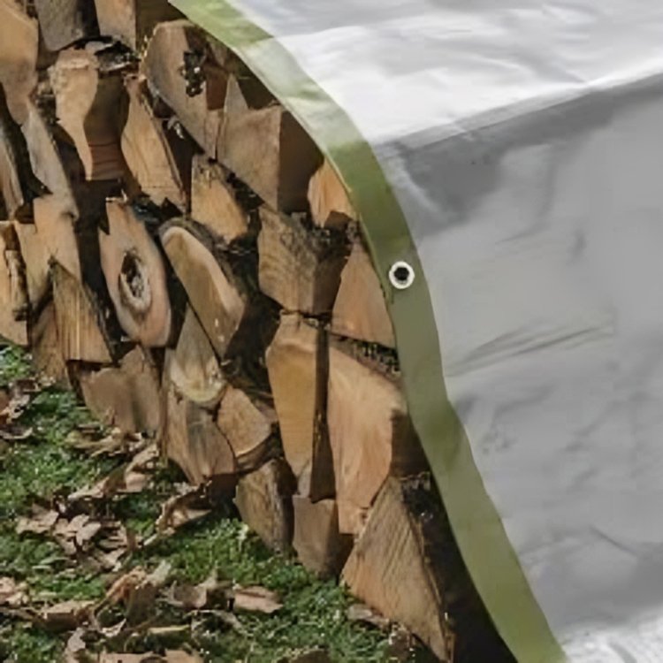 270GSM Green/Silver Waterproof Tarpaulin Cover - Reinforced Corners & Brass Eyelets - Ideal for Camping, Garden & Shelter