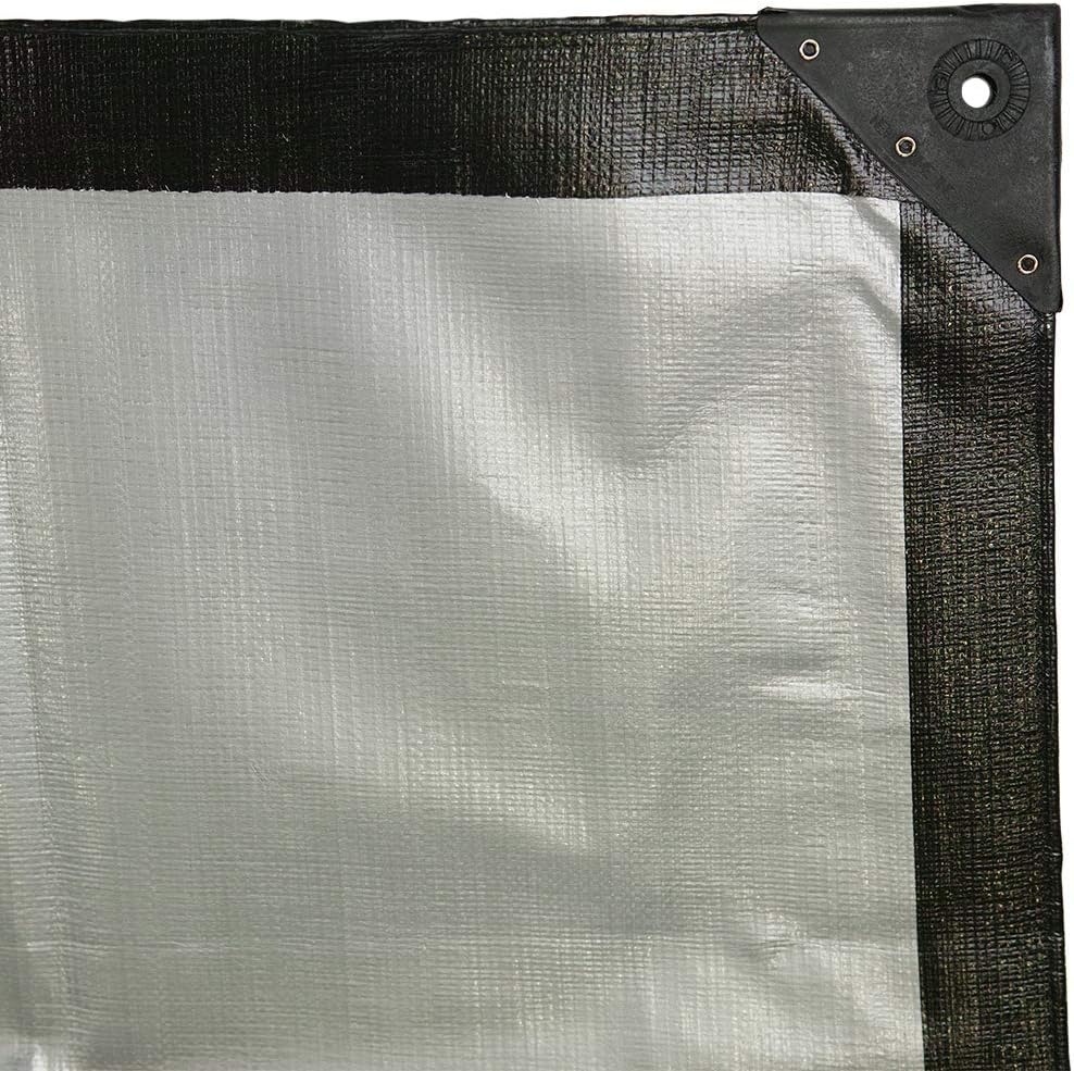 High Performance Black & Silver Tarpaulin 270gsm – UV Protected, Waterproof Tarp for Roofing, Boats & Outdoor Protection