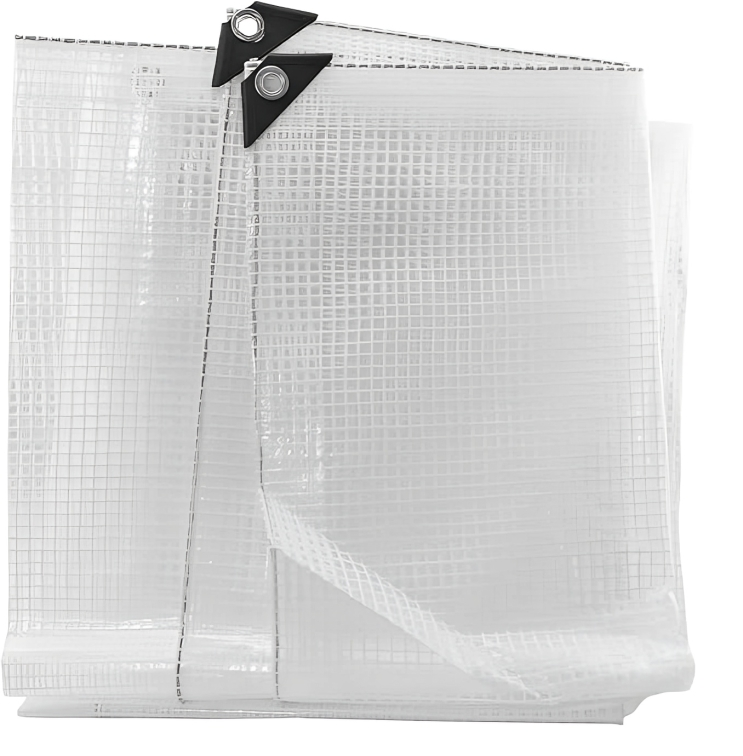 100gsm Clear Mono Tarpaulin – Best Selling Waterproof Cover for Greenhouse, Furniture & Site Use