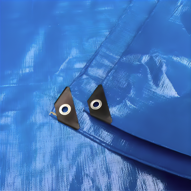 190GSM Blue Waterproof Tarpaulin – UV Resistant PE Cover – All Weather Sheet for Camping, DIY, Outdoor & Site Use