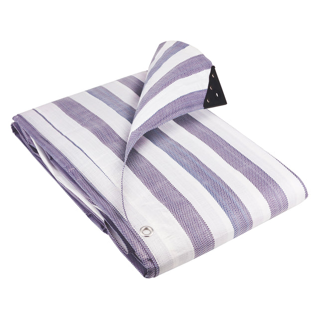170gsm Striped Tarpaulin – Ultra Durable Tear Resistant Waterproof Cover for Heavy Duty Outdoor Protection
