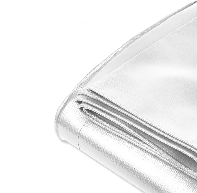 Premium 105gsm White Waterproof Polyethylene Tarp – Ultra Durable, UV & Tear Resistant Cover