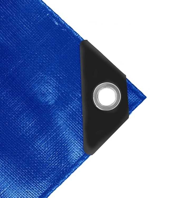 265GSM Heavy Duty Waterproof Tarp – Blue 16 Mil Ultra Tough Cover for Industrial, Commercial & Home Use