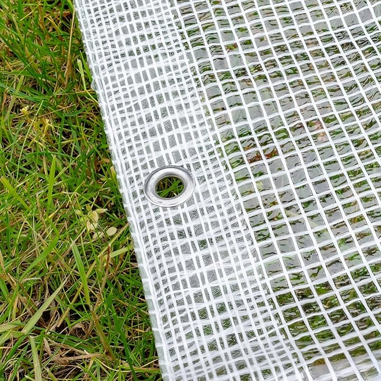 100gsm Clear Mono Tarpaulin – Best Selling Waterproof Cover for Greenhouse, Furniture & Site Use