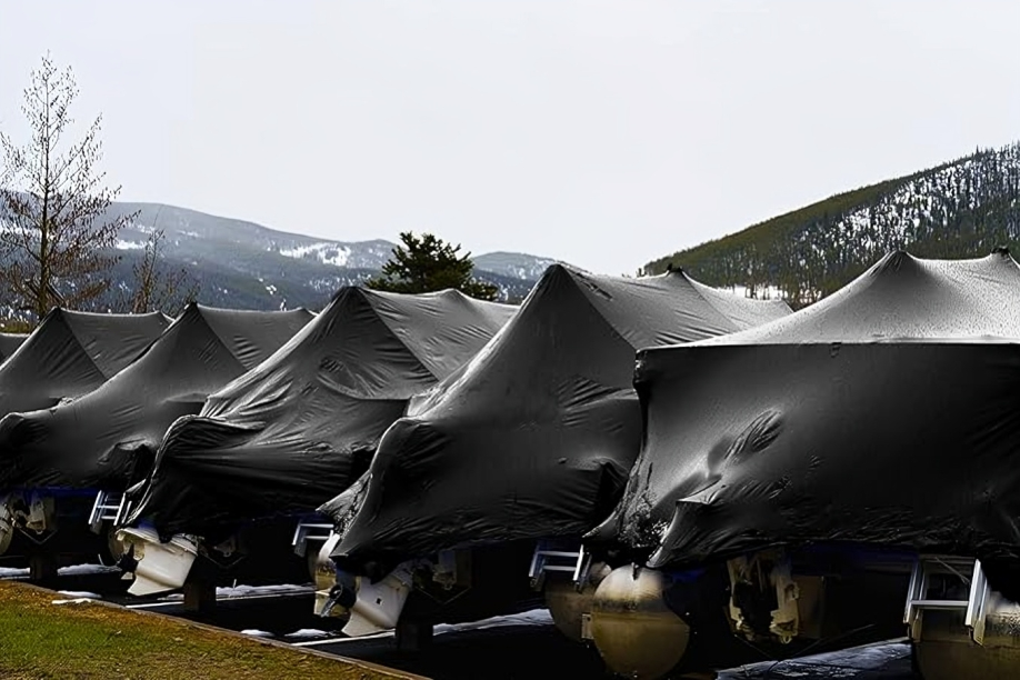 Black/Gold 270GSM Heavy Duty Waterproof Tarpaulin – Premium All Weather Cover – Ideal for Camping, DIY & Outdoor Protection