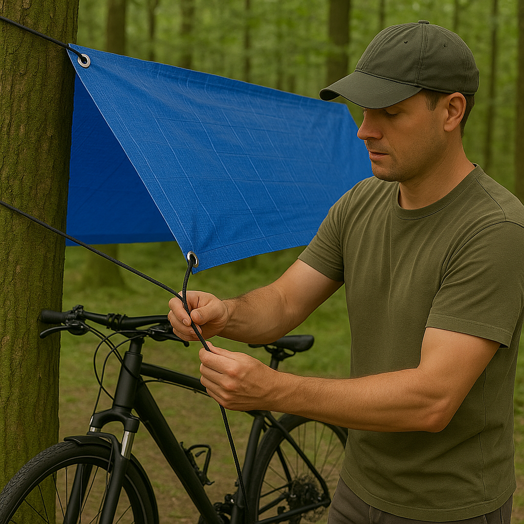 Heavy Duty Economy Tarpaulin – 80gsm Waterproof Ground Cover – Lightweight, All Weather Protection