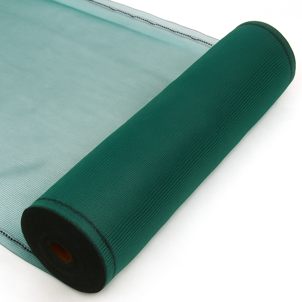 Premium HDPE Knitted Windbreak Netting – 50% Shade, 40% Wind Reduction, UV Stabilised Mesh – 110gsm – Green