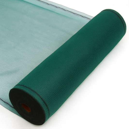 Premium HDPE Knitted Windbreak Netting – 50% Shade, 40% Wind Reduction, UV Stabilised Mesh – 110gsm – Green