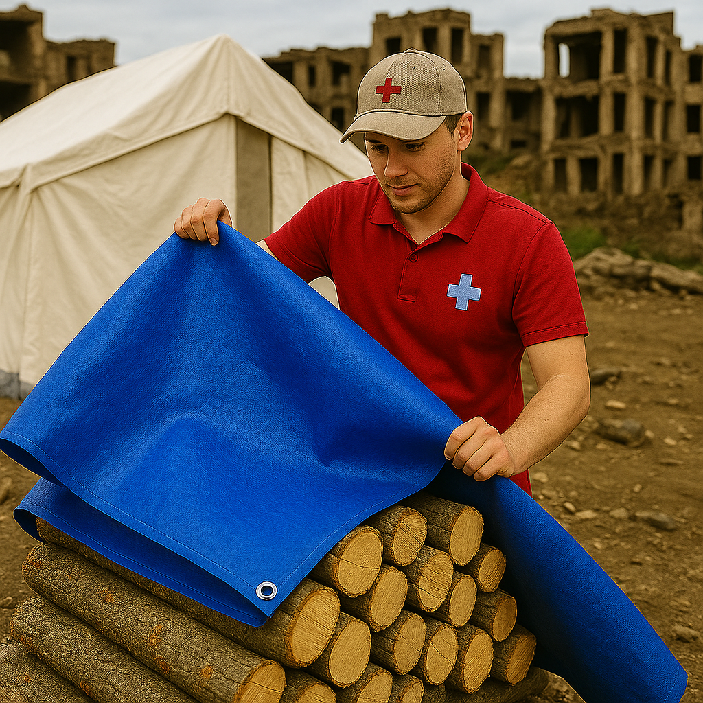 Ultra Tough Heavy Weight PVC Tarpaulin – 570gsm, Tear Proof Cover for Outdoor Protection