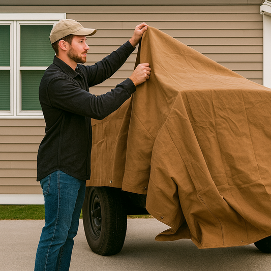 Premium 18oz Cotton Canvas Tarpaulin – Heavy Duty, Breathable Cover for Industrial & Outdoor Protection