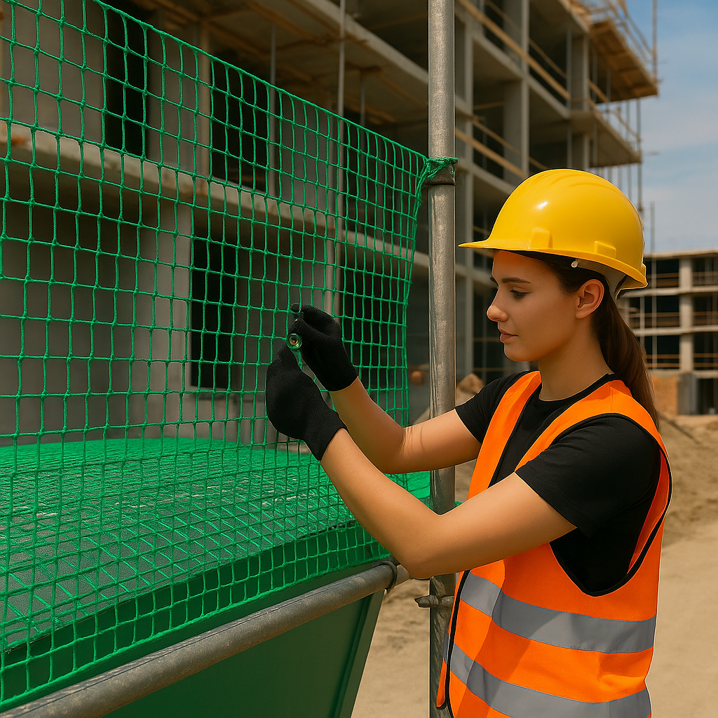 Premium Heavy Duty Green Cargo Net – Rot Proof Brick Nets