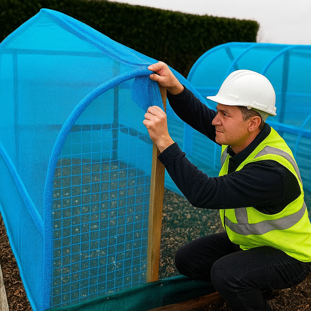 50GSM Debris Netting - Durable Mesh - Heavy Duty Barrier for Industrial Use