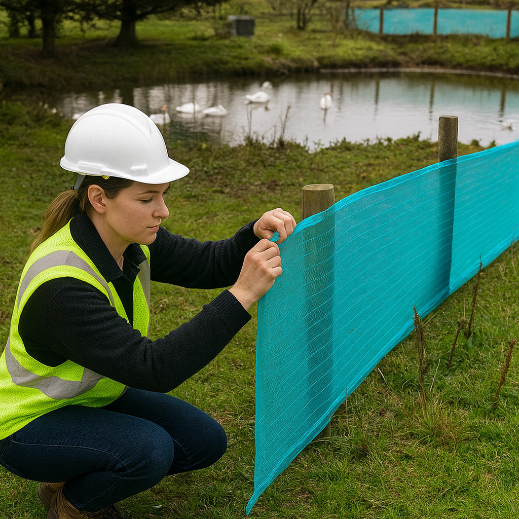 50GSM Debris Netting - Durable Mesh - Heavy Duty Barrier for Industrial Use