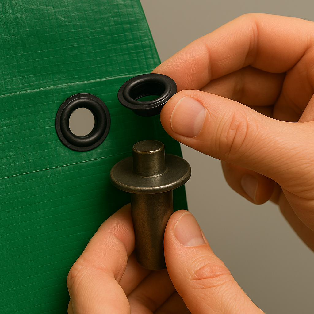 12mm Snap-N-Tap Eyelets – Heavy Duty Eyelets for Tarpaulin Repairs & Reinforcement