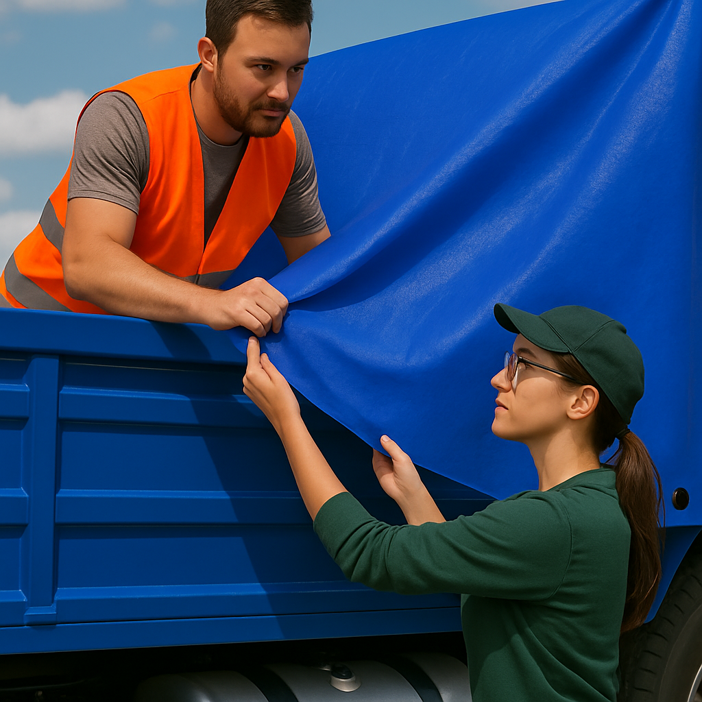 200gsm Blue Polyethylene Tarpaulin – Waterproof Cover for Boats, Decks & Marine Gear