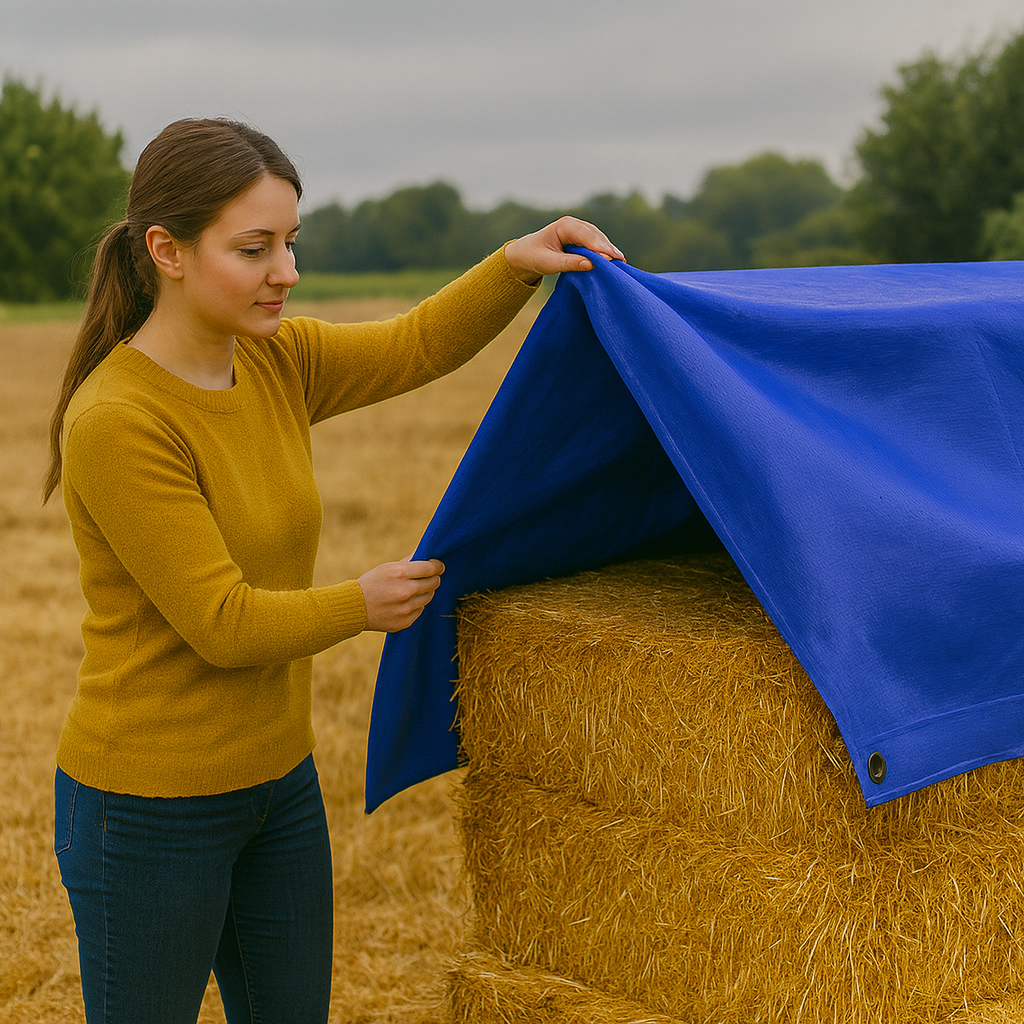 200gsm Blue Polyethylene Tarpaulin – Waterproof Cover for Boats, Decks & Marine Gear