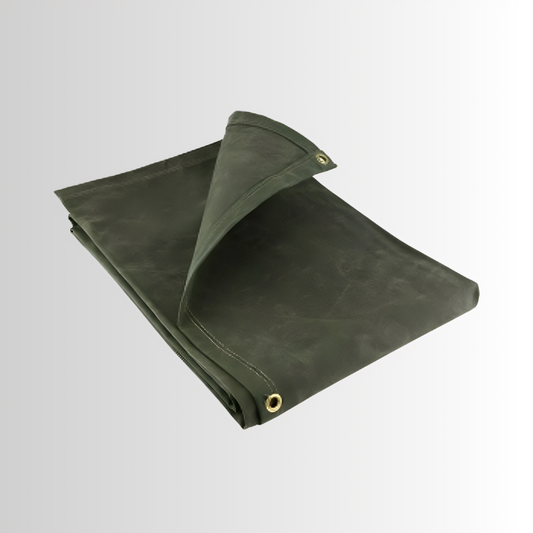 21oz Heavy Weight Canvas Tarpaulin – Dark Military Green, Ultra Durable & Breathable Cover for Outdoor & Industrial Use