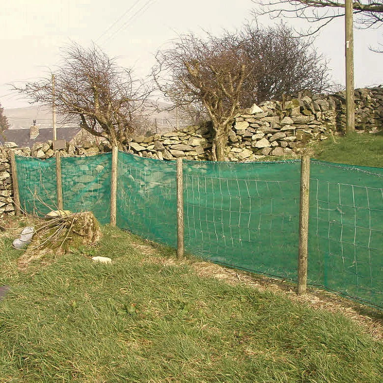 Premium HDPE Knitted Windbreak Netting – 50% Shade, 40% Wind Reduction, UV Stabilised Mesh – 110gsm – Green
